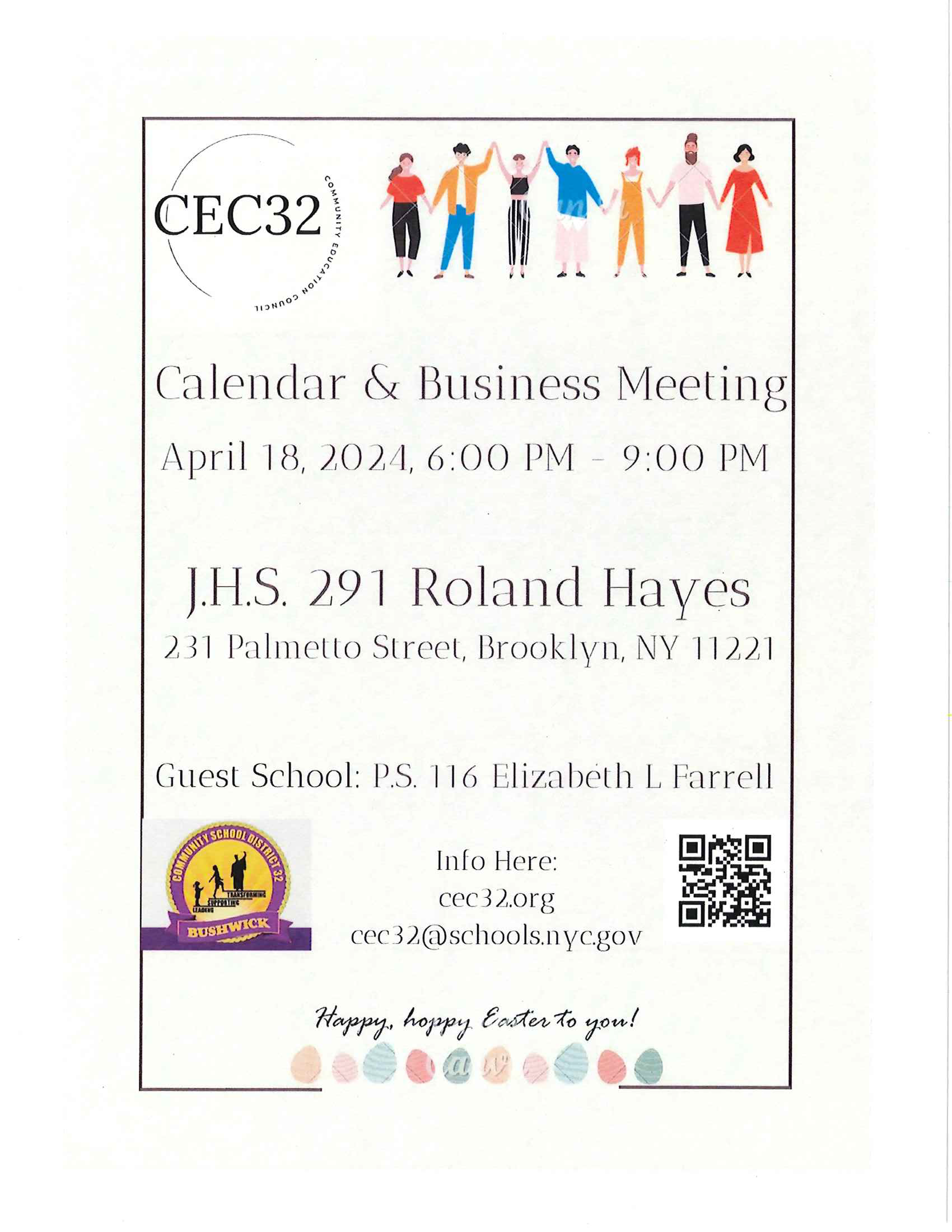 Calendar & Business Meeting