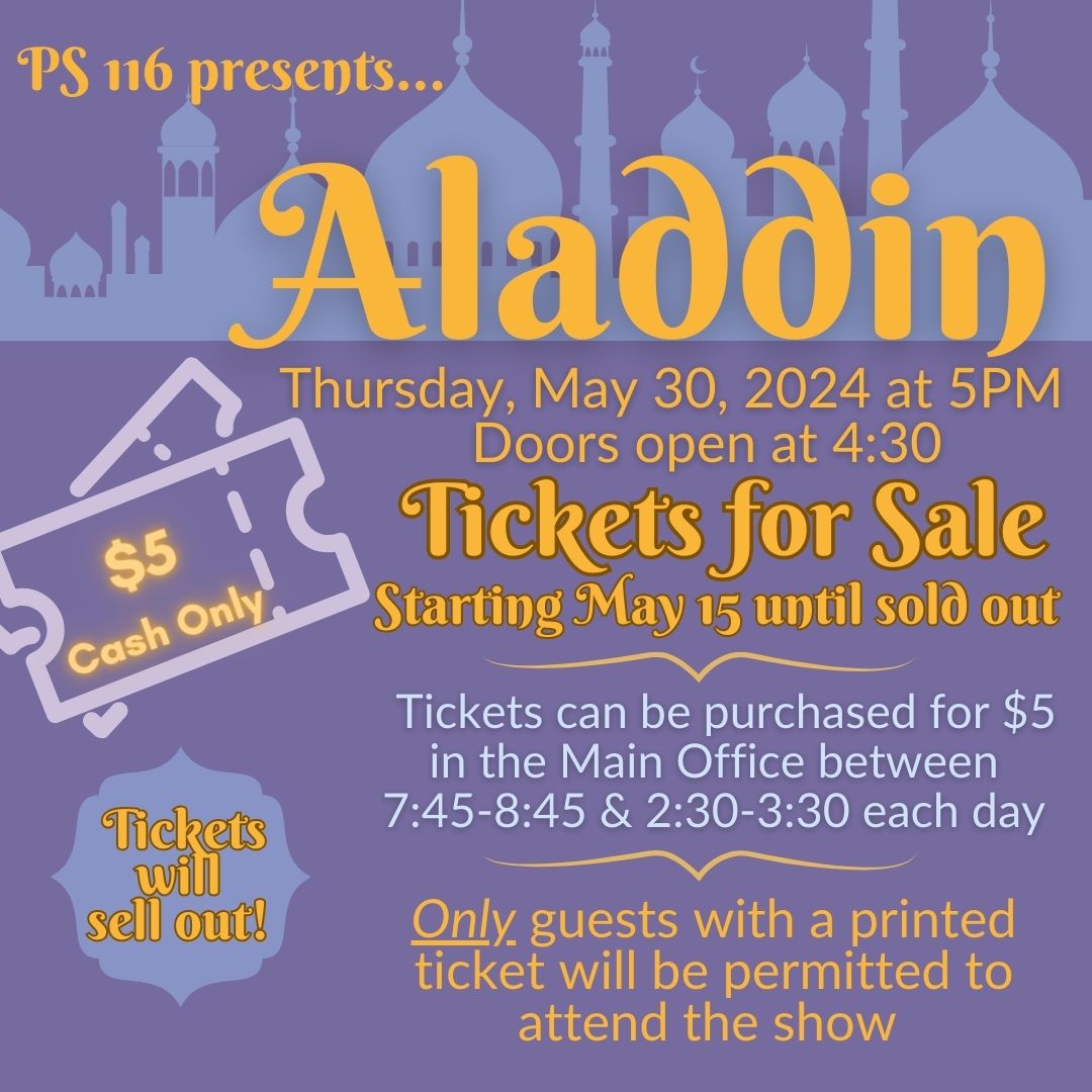 Aladdin Play (doors open 4:30)